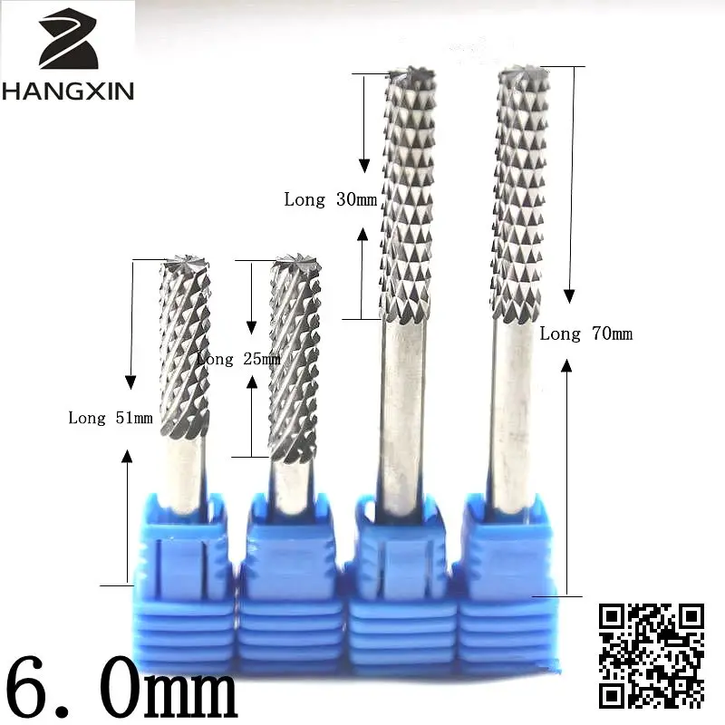 Tungsten Carbide 6.0*25mm Corn Mill Machining Center CNC PCB Bit