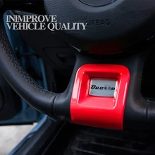 Car Styling ABS Car Steering Wheel Decoration Steering Wheel Stickers Decorative Covers Refit Parts for Volkswagen Beetle