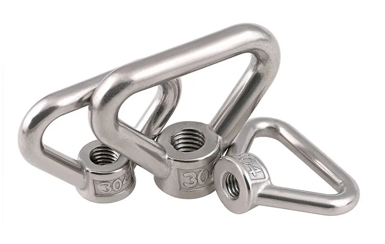 1Pack M8 M10 M12 M14 M16 M20 M24 SS304 Stainless Steel Eye Nut Lifting Eye Nuts Lifting Bow nuts