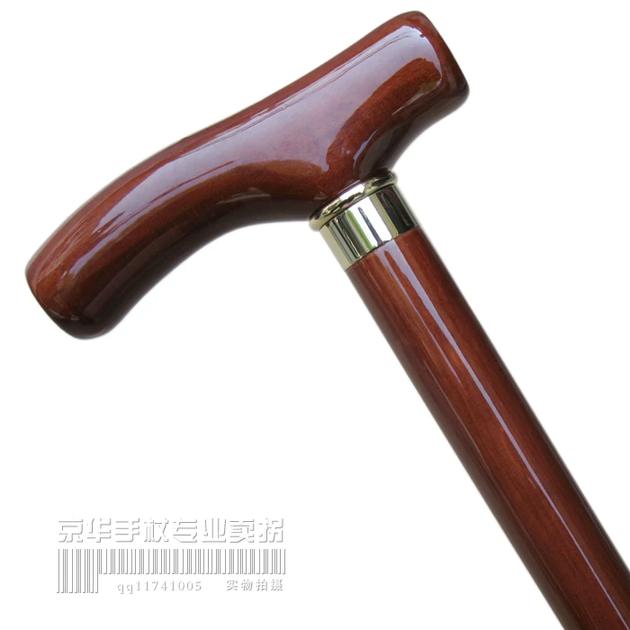 Straight stick high grade wood walking stick stick for elderly