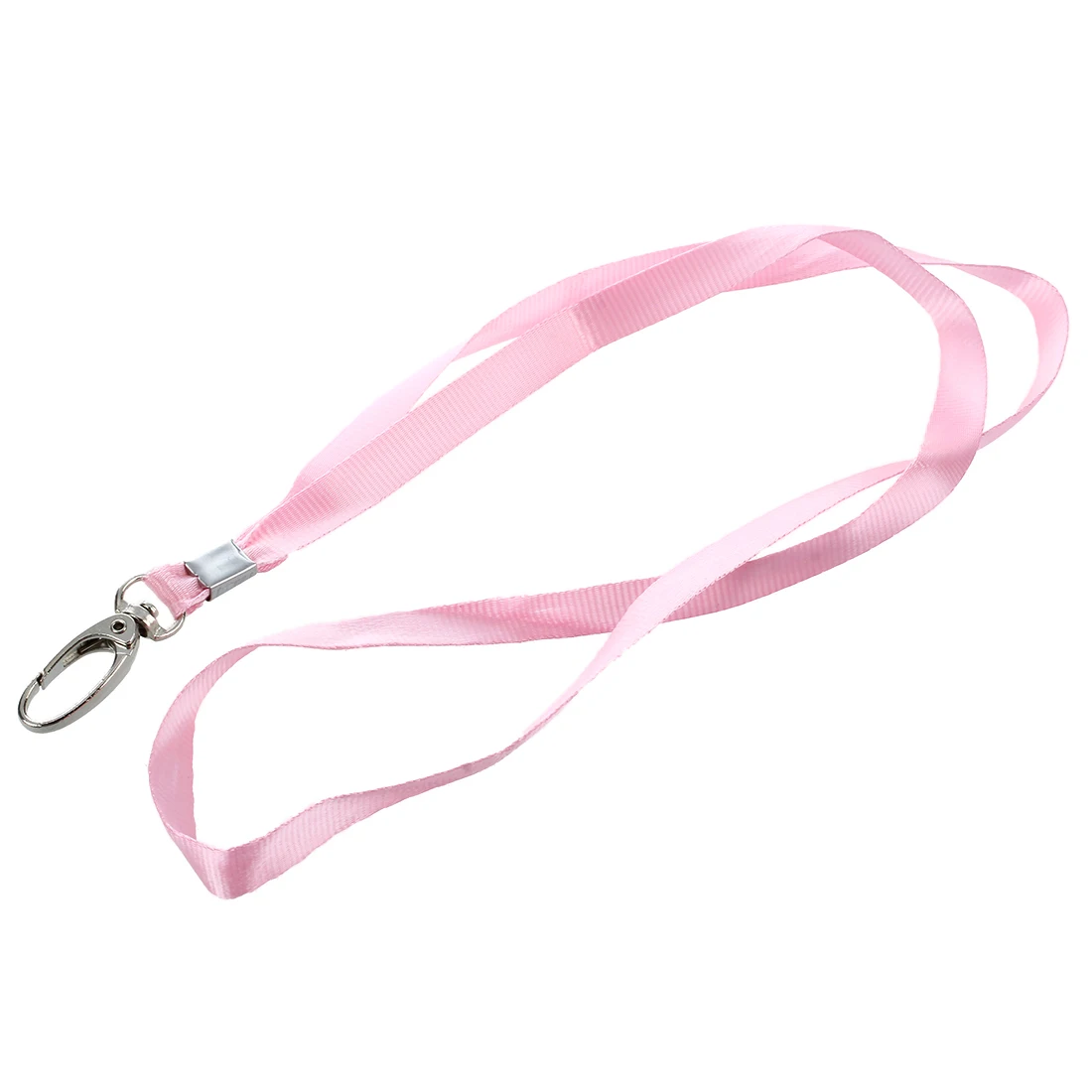 

2 Pcs Pink Nylon Neck Strap String Keys Holder Lanyard Keychain 16.1" Length
