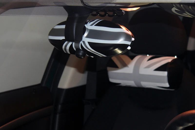 MINI Cooper аксессуары Юнион Джек Стиль УФ защищенный ABS Пластик внутреннее зеркало охватывает R55 R56 R60 Gen2(1 шт./компл