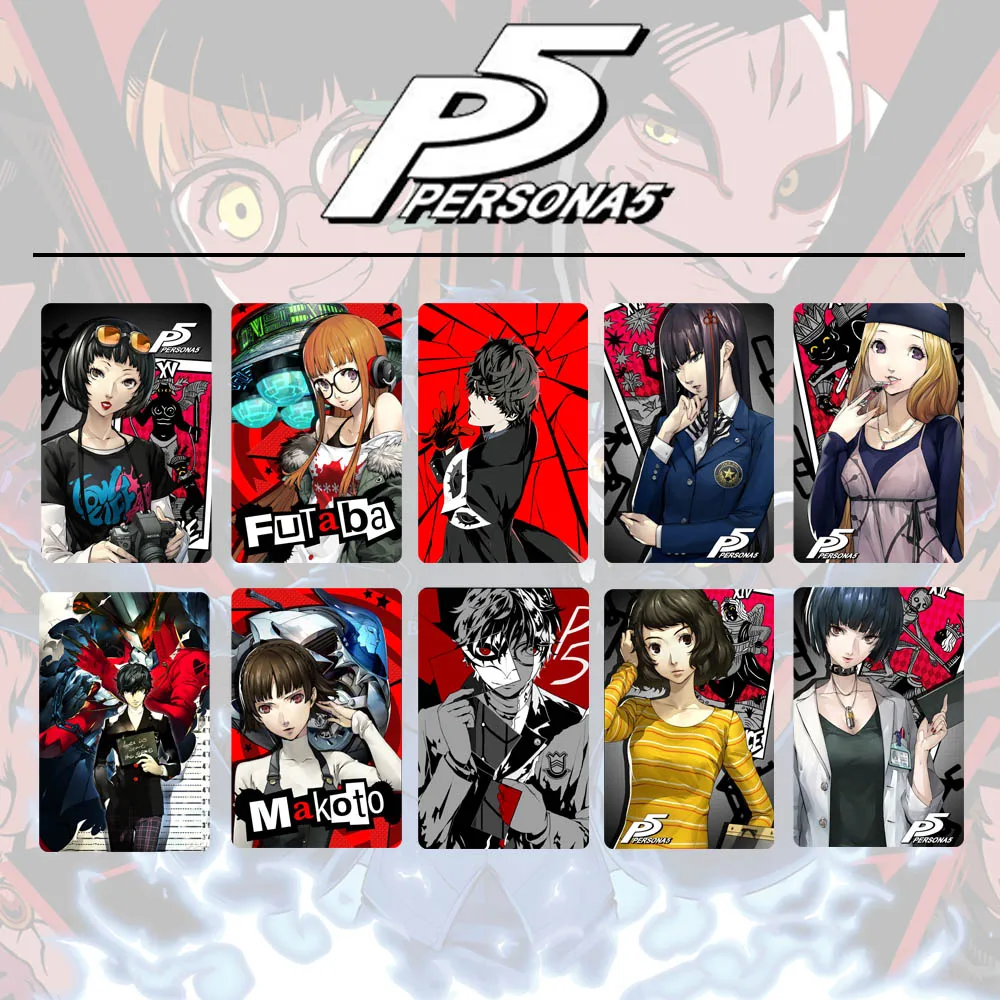 10pcsset Game Persona 5 P5 Joker Skull Panther Navi Queen - 