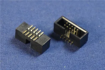 

1000 pcs 0.050" 1.27 mm 2x5 Pin 10 Pin Male SMT Shrouded PCB Box Header IDC Connector Male Pins Surface Mount PCB Vertical 2 Row
