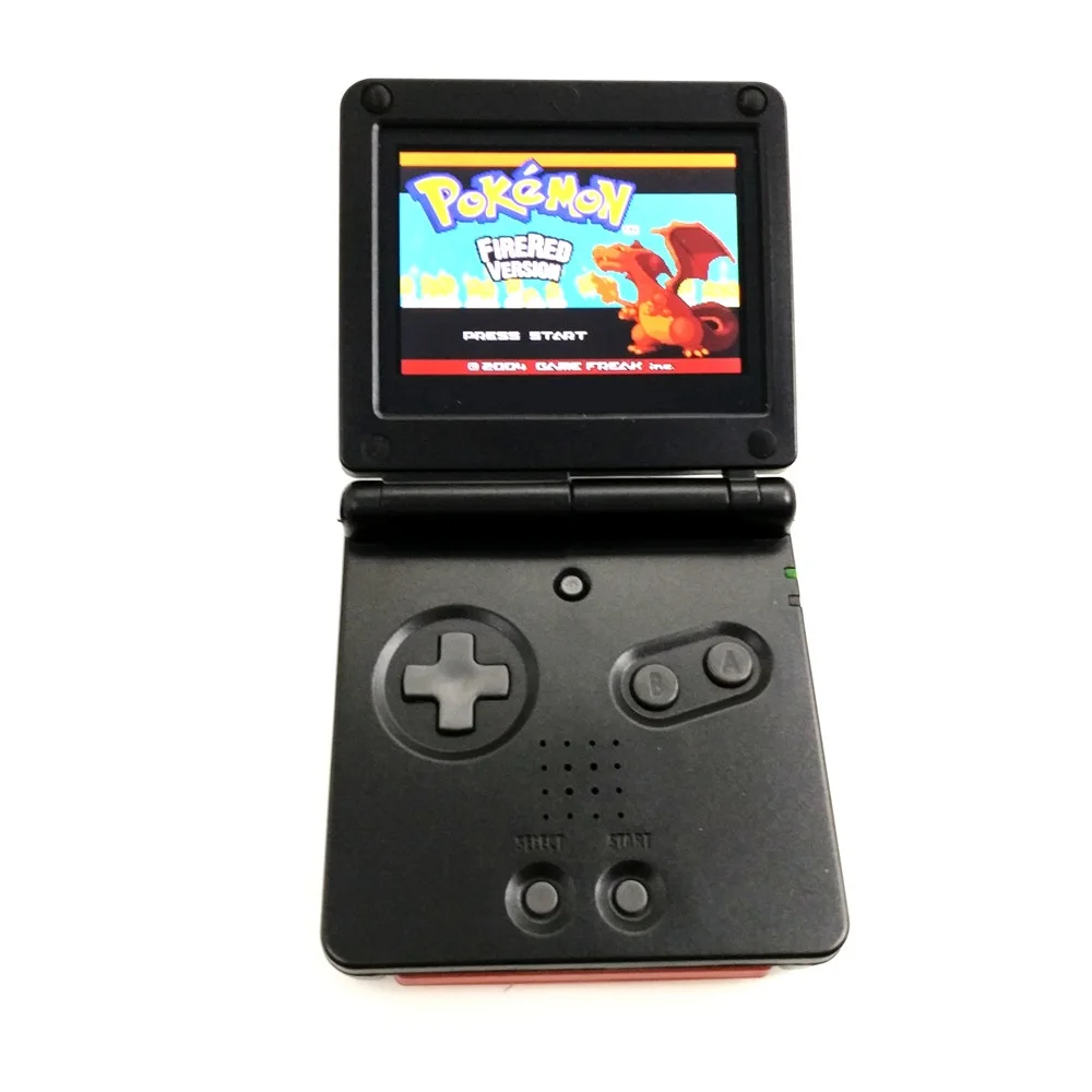 

Professionally Rrefurbished For GameBoy Advance SP For GBA SP Console AGS-101 Backlight Backlit Screen - Black Console