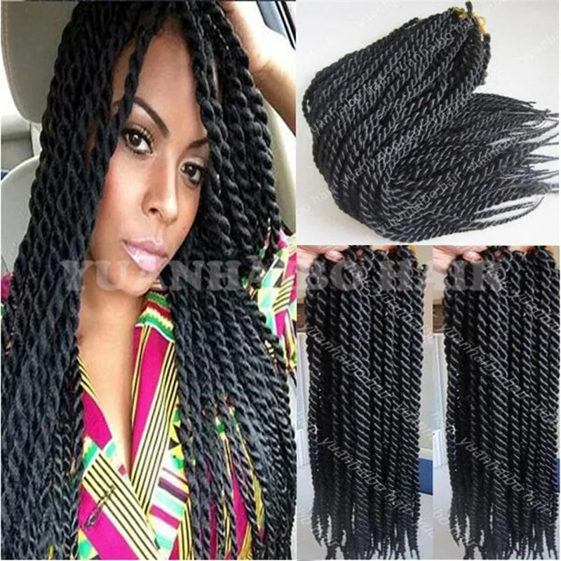On Sale 24 Ombre Havana Mambo Kinky Twist Braiding Hair 120g Pc