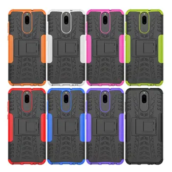 

30pcs/lot New PC+TPU 2in1 Hybrid Combo Armor Rugged Hard Back Cover Stand Case For Huawei Mate 10 Lite Nova 2i
