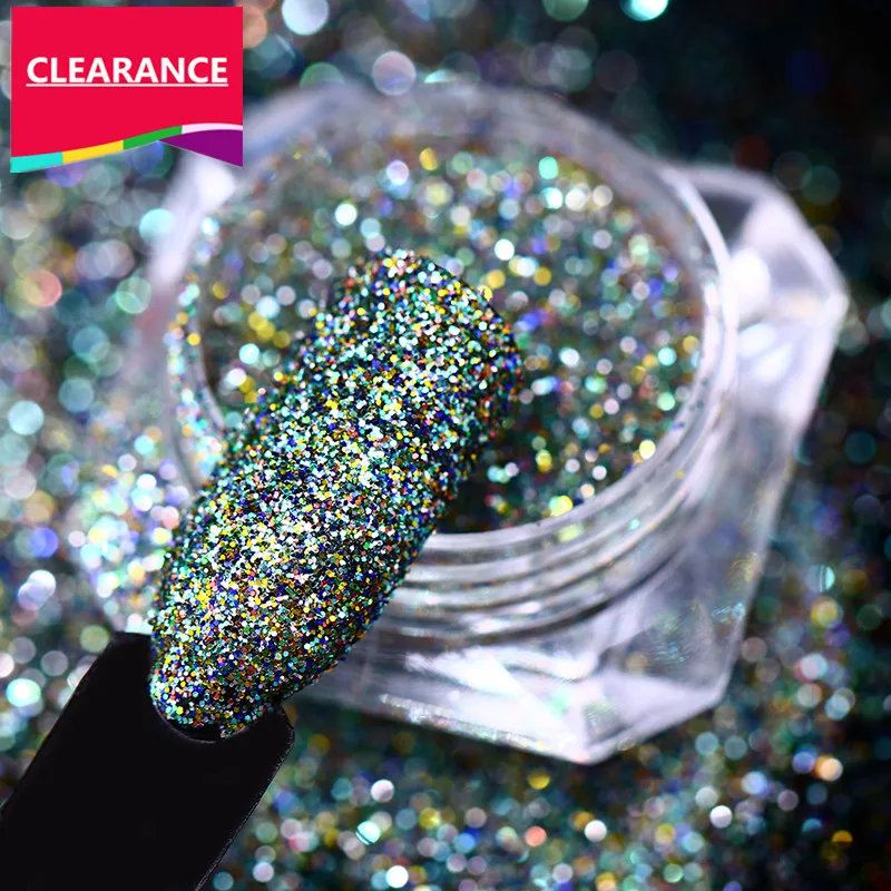 

1 Box Mirror Glitter Nail Powder Sequins Chameleon Laser Paillette Irregular Chameleon Nail art Dust Flakes Decoration DIY