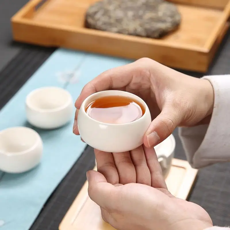 Китайский кунг-фу набор для чая Керамика чайник Gaiwan, чайная чашка для Пуэр китайский заварочный чайник Портативный чайный сервиз, кружка для вина