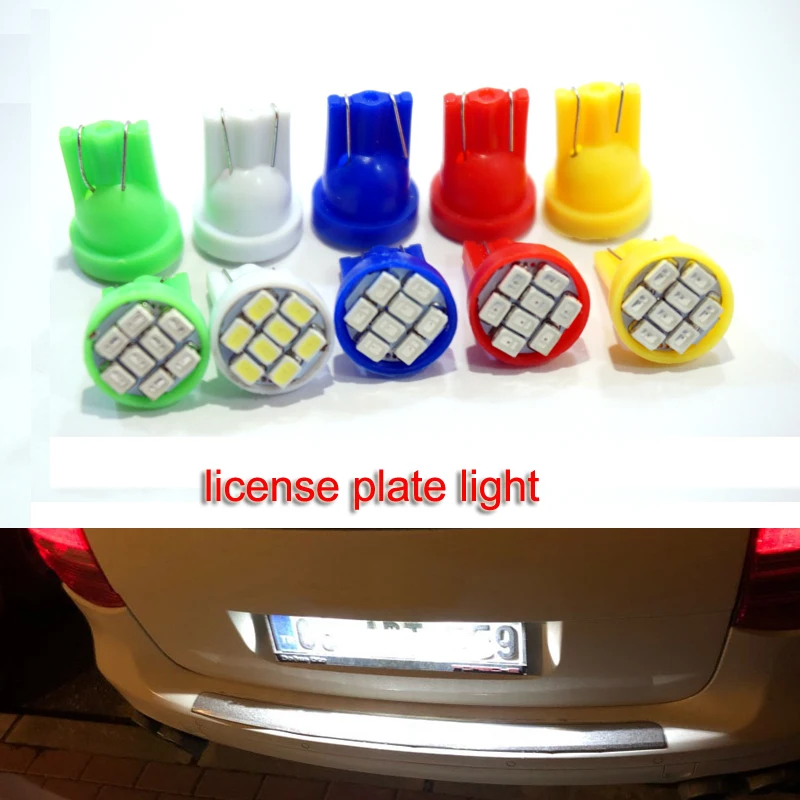 6 шт. Автомобильные LED T10 194 W5W 1 led 1206 3020 8 smd cob чипов клиновидная Лампа Белая