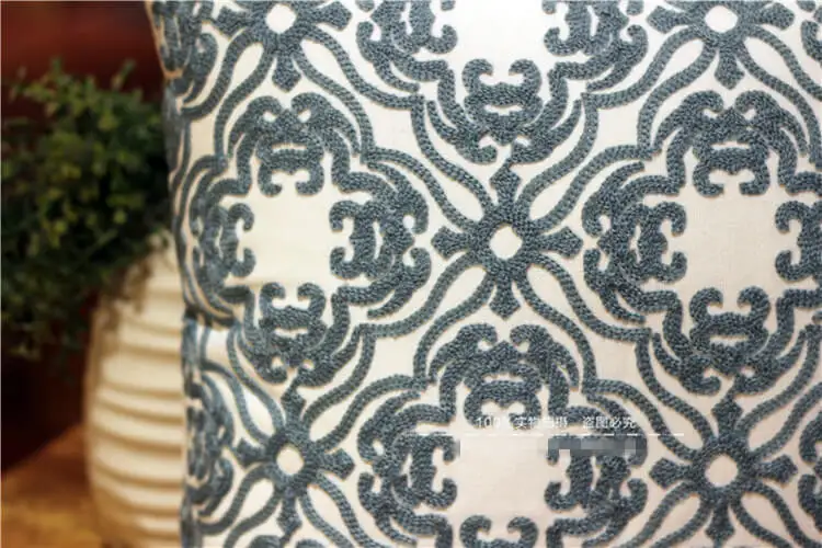 LeRadore роскошный 3D Вышитый Чехол для подушек Геометрический стиль Подушка Наволочка для домашнего декора большой пол диванные подушки