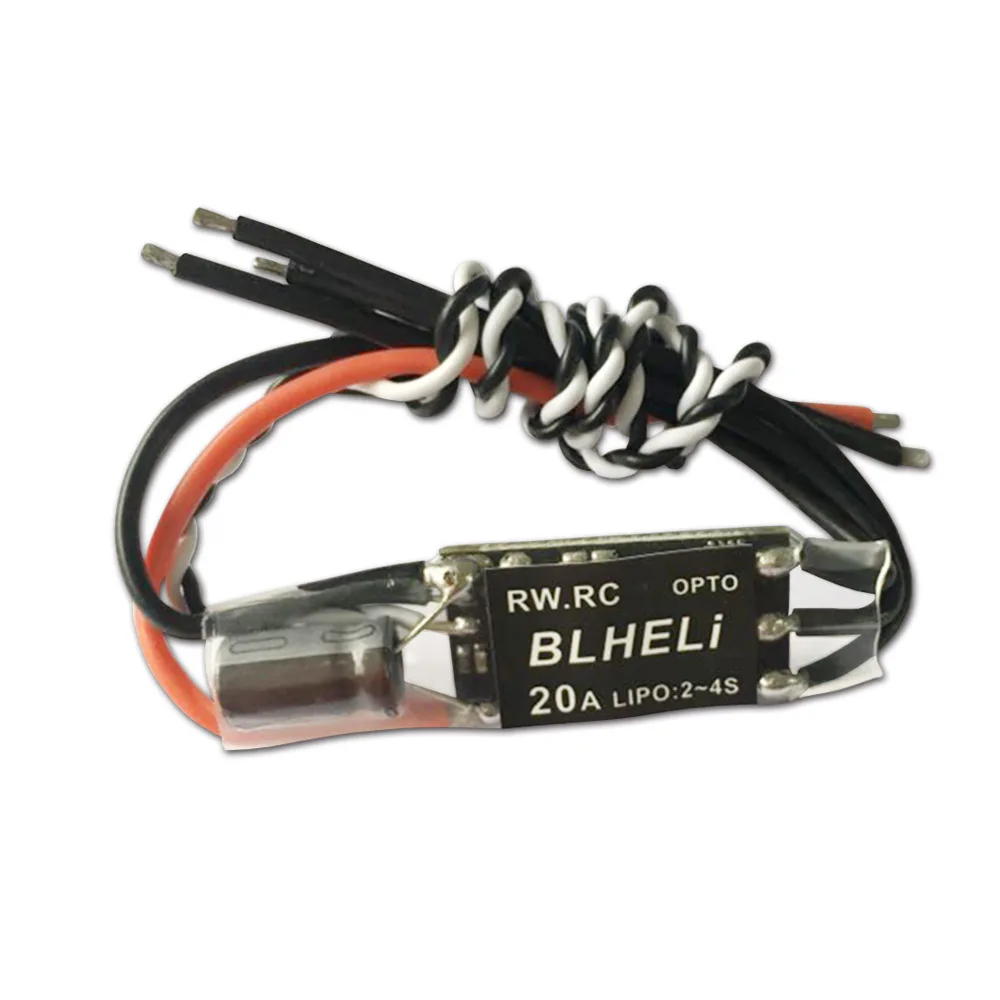 

1PCS 20A Esc Opto Mini 20 AMP BLHeli Pwm 2-4s Fpv V14.2 for Rc Quadcopter QAV250