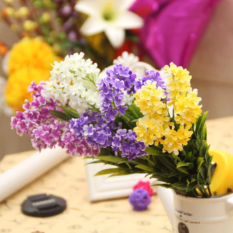 free shipping 4pcs/lot artificial plastic flowers for decorations