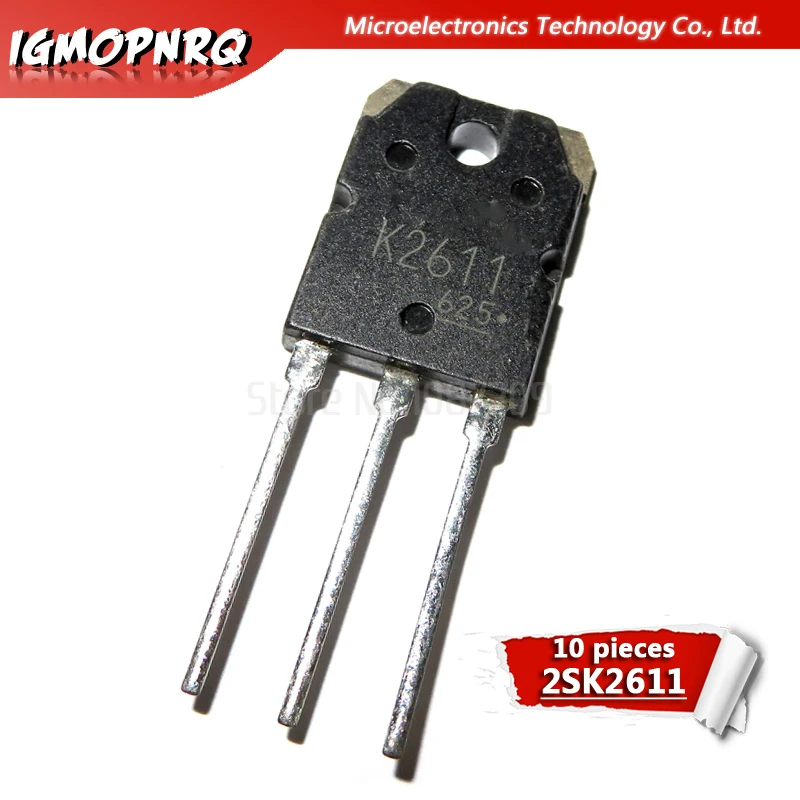 10 шт. 2SK2611 TO-247 K2611 TO247 MOSFET N-Ch 900V 9A Rdson 1 4 Ом Новый оригинальный транзистор |