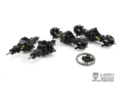 LESU металлические оси дифференциальные замки 1/14 RC 8X8 трактор грузовик DIY Tmy модель