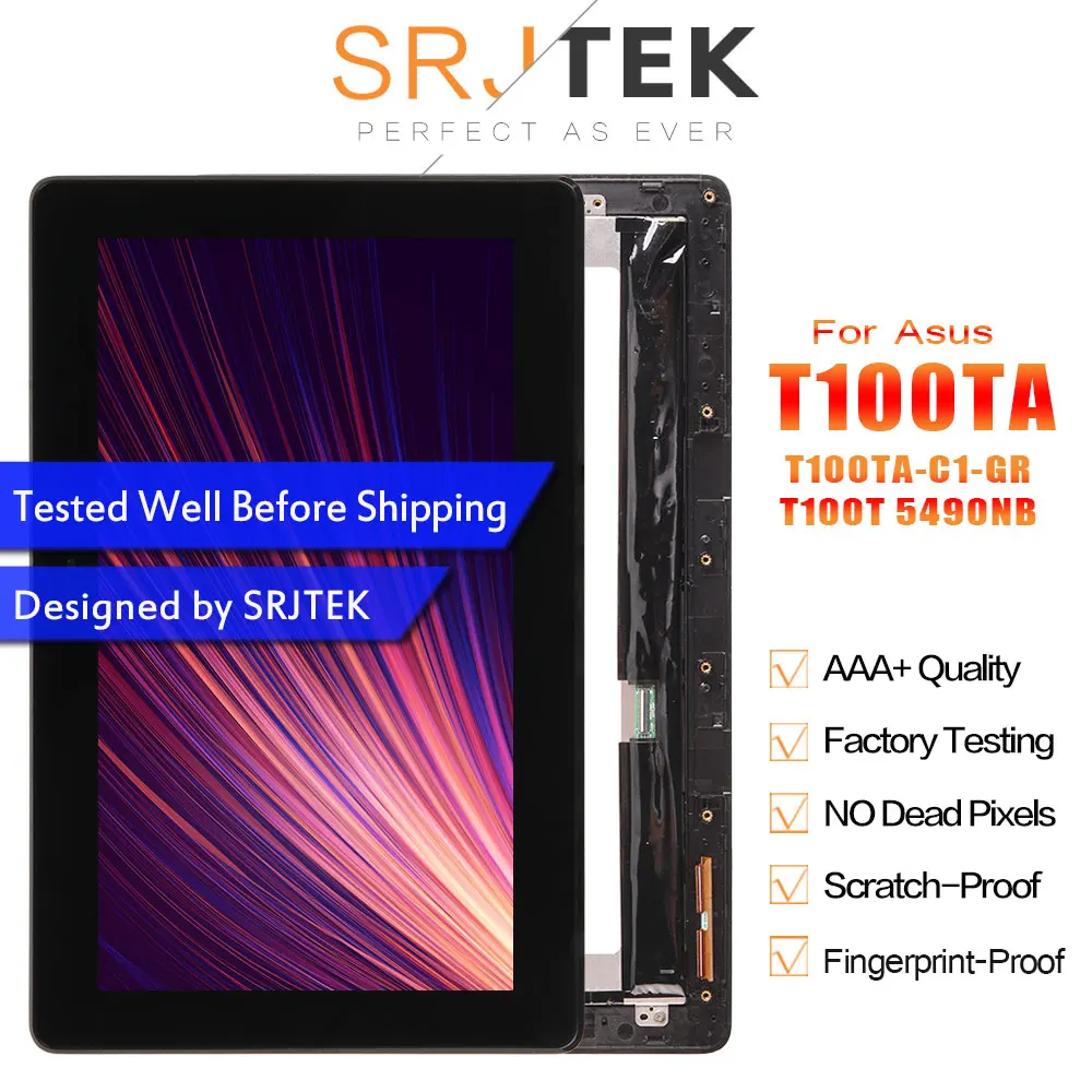 Цена Для ASUS Transformer Book T100 T100TA T100TA C1 GR T100T 5490NB ЖК дисплей Дисплей Сенсорный экран в сборе с рамкой FP TPAY10104A 02X H