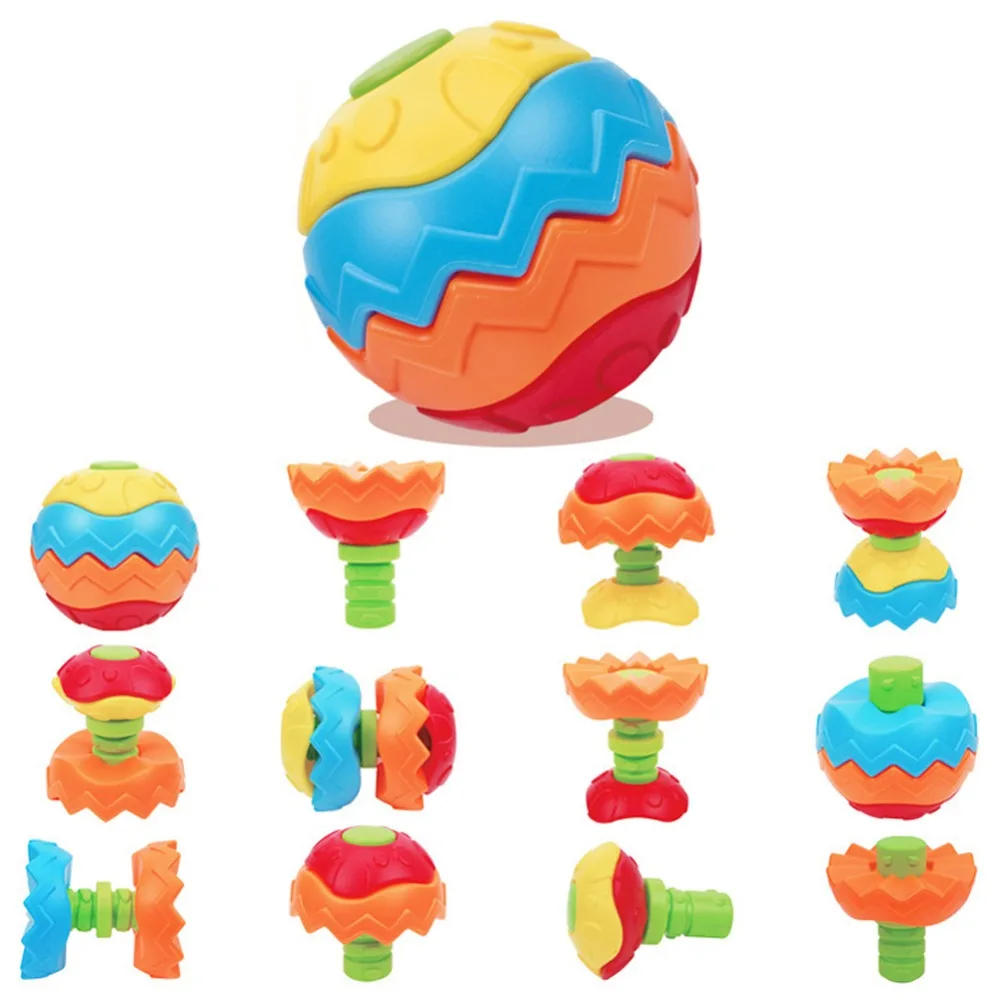 13cm Baby DIY Crawling Toys Hand Grasping Puzzle Balls Assembly Early