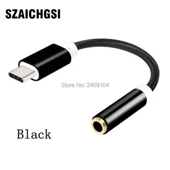 

SZAICHGSI Audio Adapter For LG G5 Type-C to 3.5mm AUX Jack Audio Type C USB 3.0 Cable Covertor For OnePlus 2 wholesale 100pcs