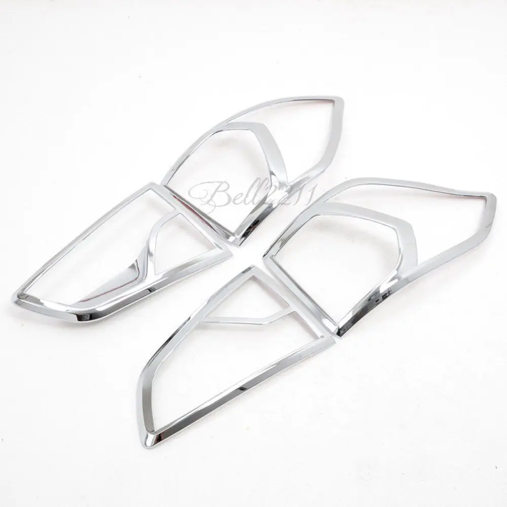 For Ford Ecosport 2013 2016 ABS Chrome Tail Rear Light Lamp Cover 4pcs