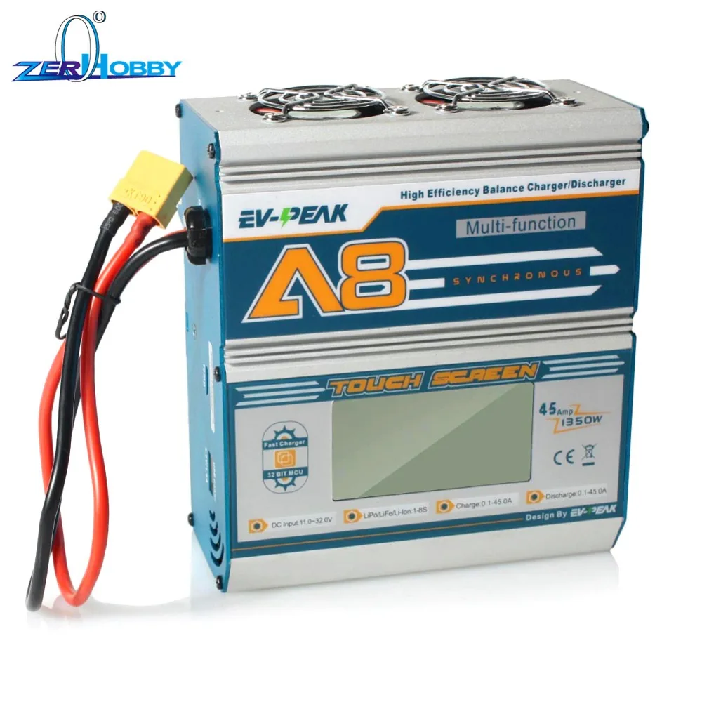 EV PEAK A8 1350 Вт 45A аккумуляторная батарея большой емкости с аккумулятором на 1 8 ячеек