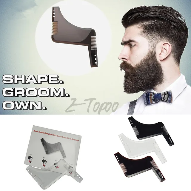 2018 new design beard shaping tools durable beard trimmer template