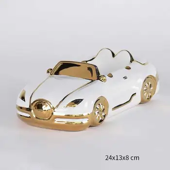 

1pc Ceramic Car Shaped Ashtray Simple Racer Ash Tray Ornaments Home Decoration Modelo de coche cenicero BDF99