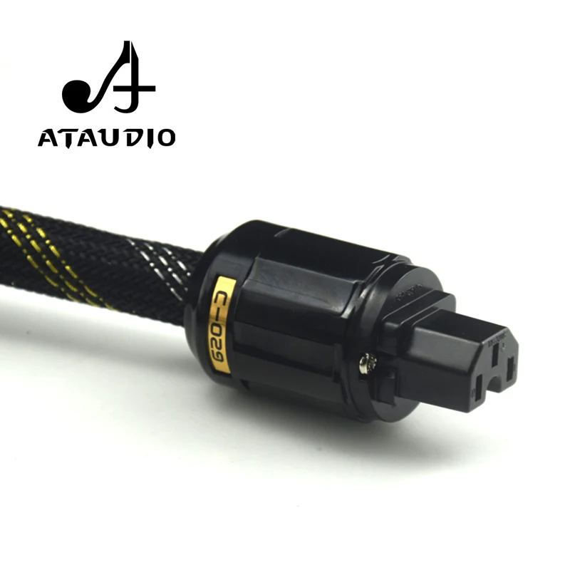 ATAUDIO Hifi евро кабель питания 4N OFC из чистой меди с европейской связью|copper power cable|ofc
