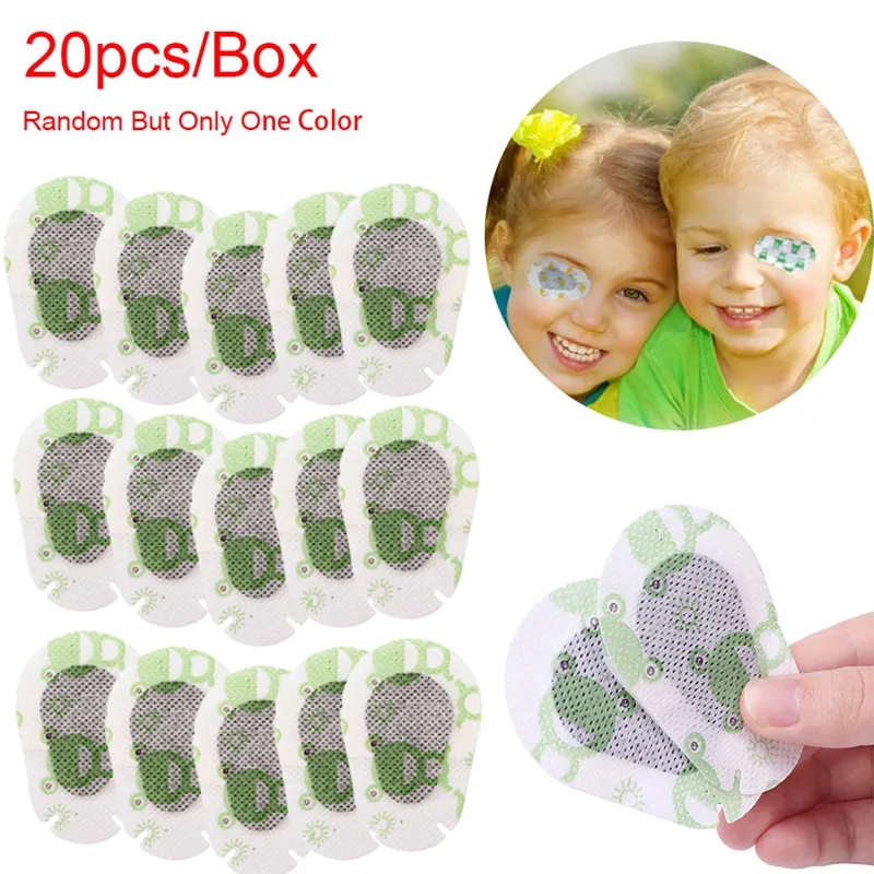 

20Pcs Cartoon Amblyopia Eye Patches Colorful Child Amblyopia Training Orthoptic Corrected Eyeshade Occlusion Medical Eye Patch
