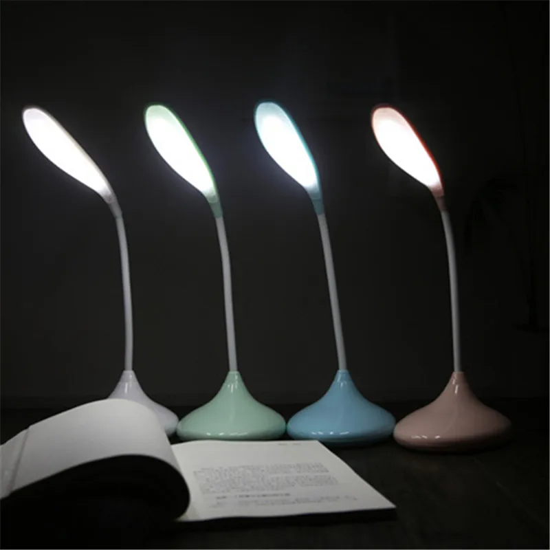 LED Night Light Kids Bedroom Flexible Adjustable Portable Reading Desk Lamp USB Charger Lights for Children 4 Colors | Освещение