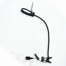 USB Plug Magnifier Clip-on Table Top Desk LED Light Lamp Reading 3x 10x Large Lens Magnifying Glass with LED Table Lamp led desktop magnifier 3x 10x magnifying glass dimmable light magnifier for industry factory for reading repairing table lamp
