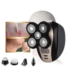 DF846 5 в 1 перезаряжаемая электробритва, бритва с пятью плавающими головками, машинка для стрижки волос, триммер для волос в носу и ушах, кран для чистки лица