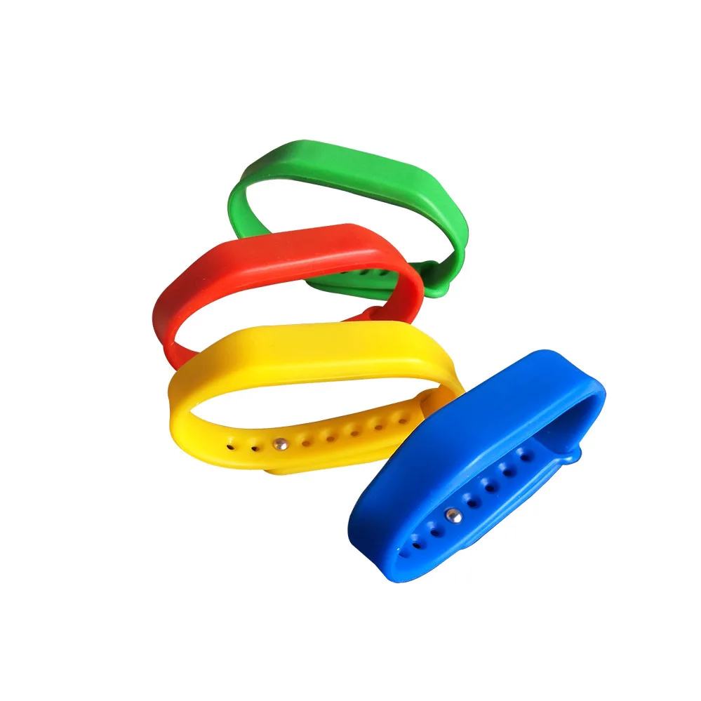 New Adjustable TK4100 125khz Read-only Silicone Waterproof RFID Wristband Bracel ID Tags