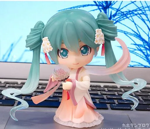 Середина осени moon cake Hatsune Мику Nendoroid Аниме Коллекционная фигурка ПВХ игрушки для рождественского подарка с розничной коробкой