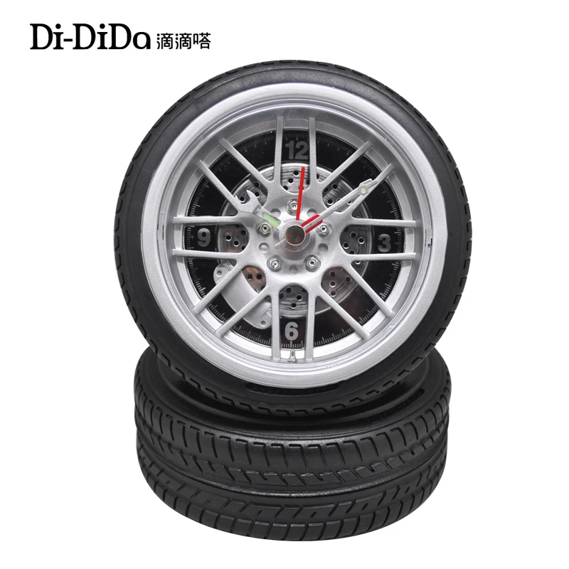 

Di-DiDa Creative car tires alarm clock children toy gifts clock students desktop small alarm clock theme room decorations