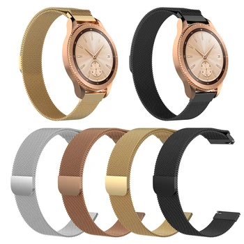 

Wrist Band Strap Bracelet for Samsung Galaxy Watch 42mm SM-R810 for Garmin vivoactive3 / 3 music Watch Milanese Magnetic Strap