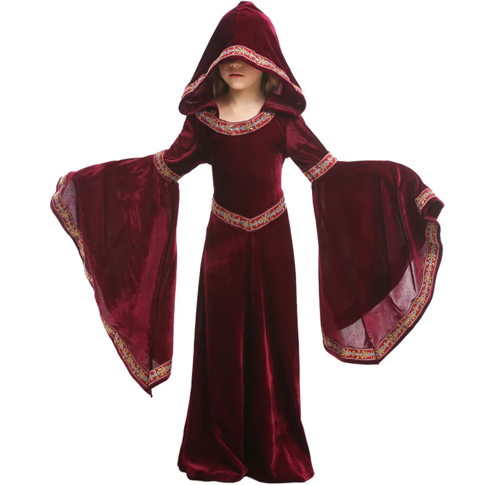 Princess Pearl Medieval Renaissance Fancy Dress Up Halloween Child Costume
