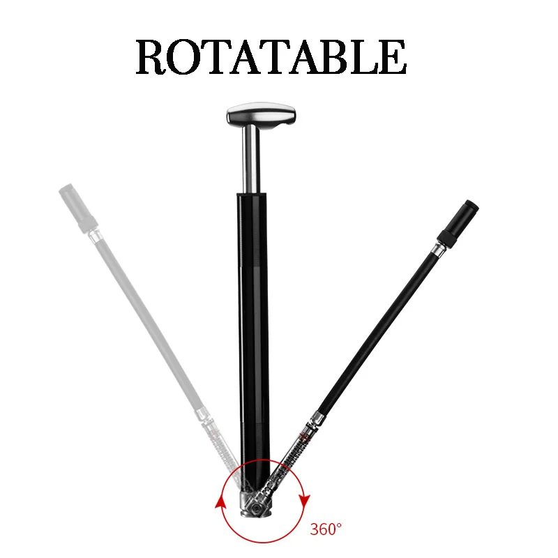 

ROCKBROS 160 PSI Cycling Pump Bicycle Tire Pump Air Inflator Schrader & Presta Valve Road MTB Bike Aluminum Alloy Bicycle Pump