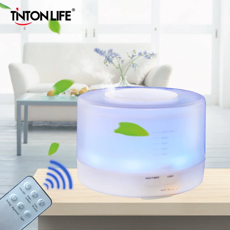TINTON LIFE Remote Control Colorful LED Light Aromatherapy Air Humidifier Ultrasonic Mist Maker Aroma Lamp Diffuser