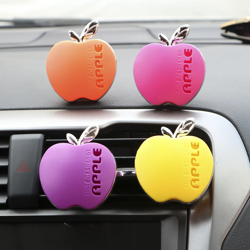 

Car Perfume Auto Air Vent Air Freshener Apple Shape Orange Lemon Apple Strawberry Lavender Original Fragrance Perfumes