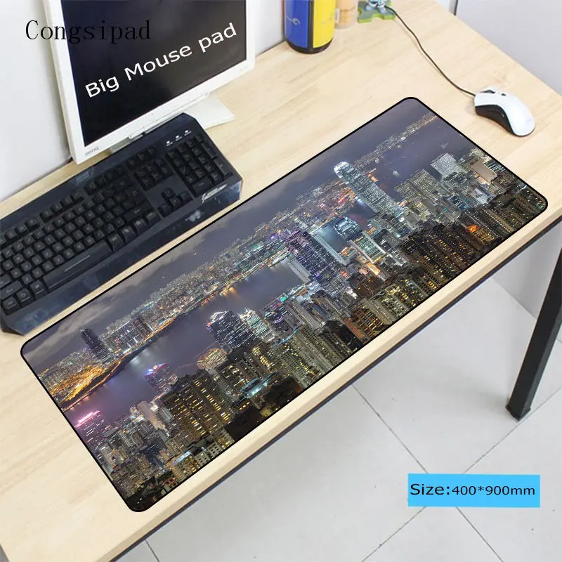  Congsipad Hong Kong Large Gaming Mouse Pad Gamer Locking Edge Keyboard Mouse Mat Gaming Grande Mous