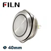40mm IP67 waterproof metal push button switch with red green bule white yellow led switch pushbutton momentary latching on off ► Photo 2/6
