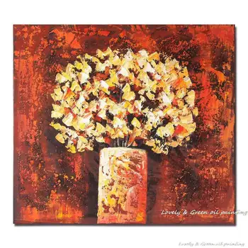

Hand Painted Canvas Oil Painting Wall Art Abstract Paintings Modern Acrylic Palette Knife Flowers Oil Painting Home Decoration