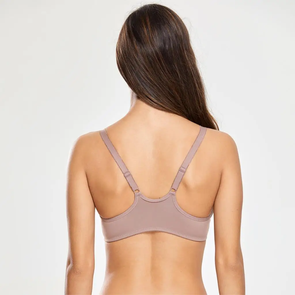 Beste Vrouwen Plus Size Naadloze Non Padded Beugel Front Close Beha Racerback