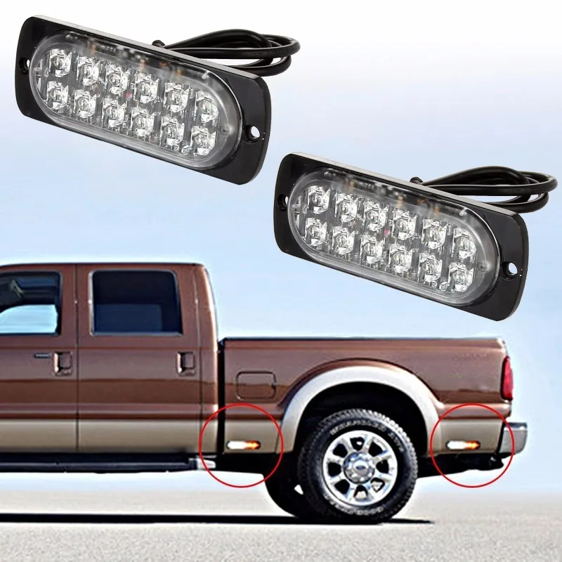 2 шт. светодиодные фонари для аварийного освещения|fog lamp|led amberpickup truck |