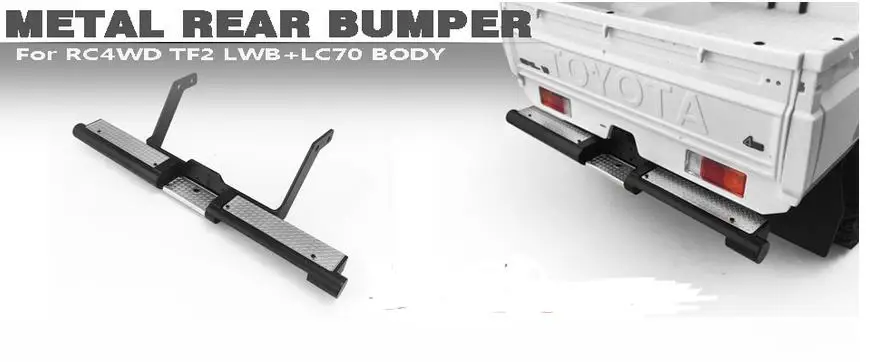 

Metal Rear Bumper set For killerbody 1/10 Scale Toyota Land Cruiser LC70 48601 Body RC RC8WD LWB TF2