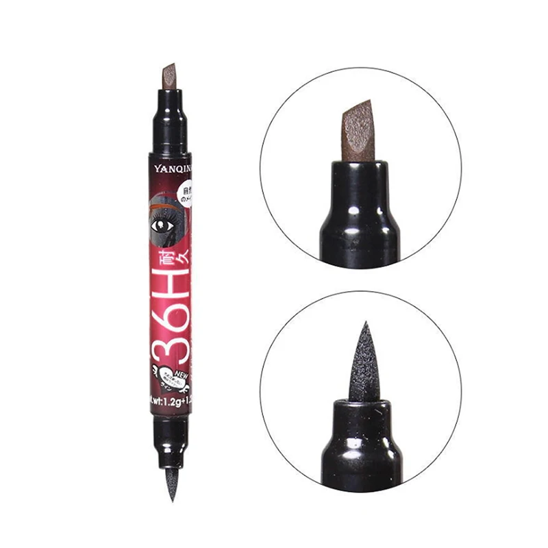 Hot Sale Double-end Eyebrow Pencil Eyeliner Waterproof Smudge-proof Easy To Use 2 In 1 Eyebrow Pen Liquid Eyeliner Hot Sale Double-end Eyebrow Pencil Eyeliner Waterproof Smudge-proof Easy To Use 2 In 1 Eyebrow Pen Liquid Eyeliner
