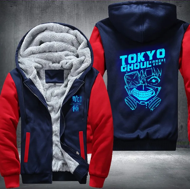 Новая зимняя повседневная толстовка с капюшоном Tokyo ghoul аниме Кен канеки маска
