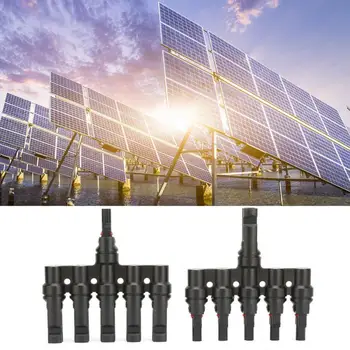 

5T 5 Branch IP67 WaterProof Solar Panel Cable AC/DC Branch Connector Splitter Adapter