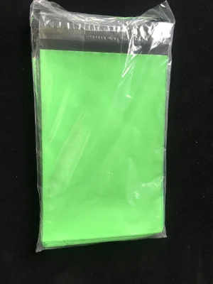153x270 мм 100 шт./лот красочные мягкие конверты Poly mailer почтой Пластиковые почтовые конверты высокого качества - Цвет: light green