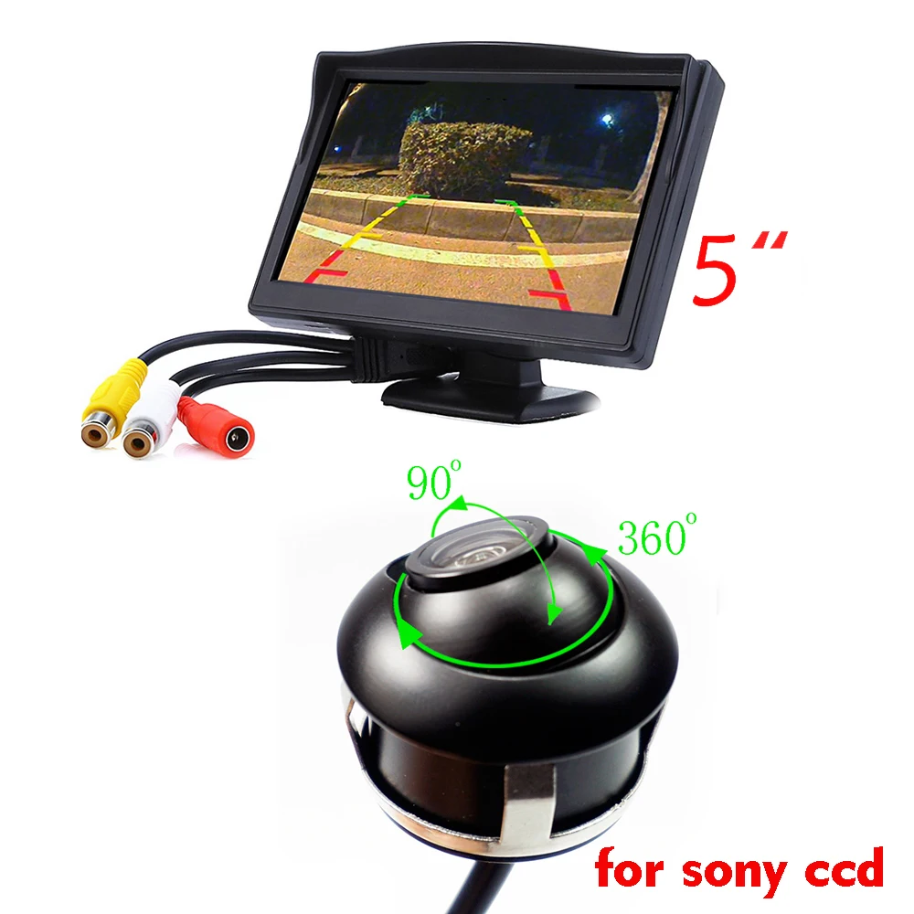 360 градусов камера и монитор парковки зеркало lcd TFT для sony ccd Универсальная/Передняя/задняя/боковая/Автомобильная камера заднего вида - Название цвета: 6605 for sonyccd